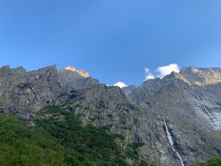 Waterfall in the mountains