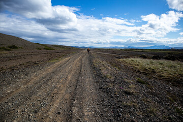 Fototapeta na wymiar Dirt road in Iceland
