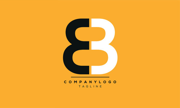 Alphabet letters Initials Monogram logo 8B,B8