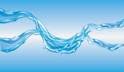 water wave background,blue water background illustration. 3D Water splash abstract background,3D rendering.