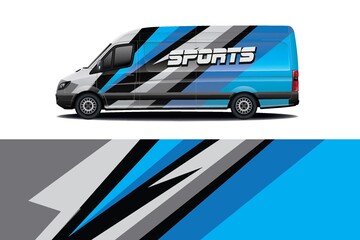 Sports car wrapping decal design	