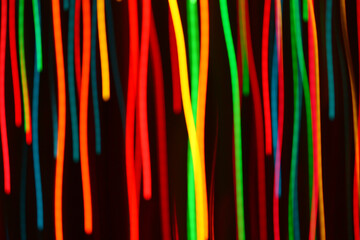 abstract colorful lines background with light streaks