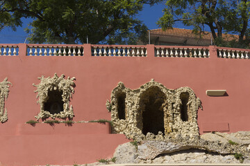 detail of House of Our Lady of Health in Setubal, Portugal