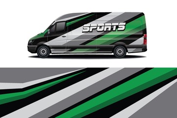 Sports car wrapping decal design	