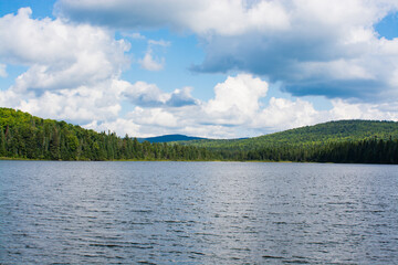 mountain over the lake