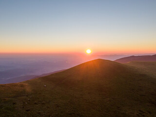 Sunrise in the mountains