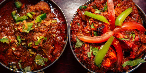 Indian Food Selection. Assorted indian curry and rice dishes	