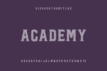 classic lettering, vintage font, orange style background,  typeface vector design