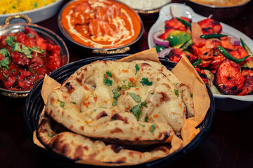 Indian Food Selection. Assorted indian curry and rice dishes