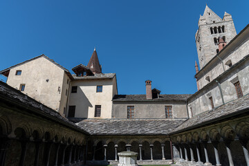 Aosta, Italy. Collegiate Church of the Santissimi Pietro and Orso