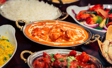 Assorted Indian recipes food various
