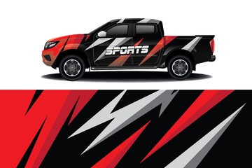 Fototapeta premium Projekt naklejek na samochód sportowy
