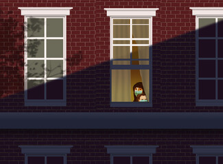 Covid-19 forces this woman and daughter to quarantine inside her apartment.