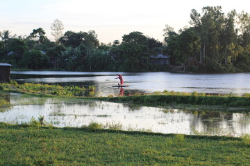 boat on the lake