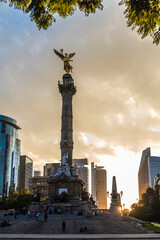 Fototapeta na wymiar Angel de la independencia, Ciudad de Mexico