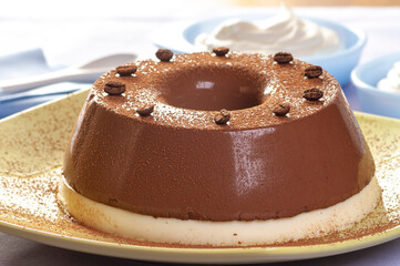 pudim de café enformado sobremesa 