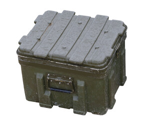 green heavy-duty case for fragile equipment