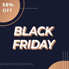 minimalist black friday sale banner discount