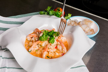 Arroz de Tamboril Com Gambas