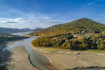 Klimkówka, Gorlice, Jeziora Klimkowskie jesienną porą © Piotr Gaborek 