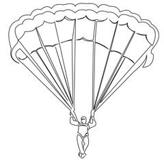 parachutist
