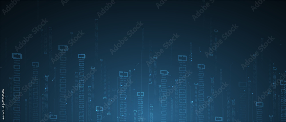 Aufkleber abstract tech background. futuristic technology interface
