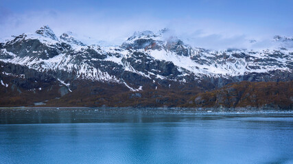 Cruise ship sailing in Glacier Bay National Park, Alaska