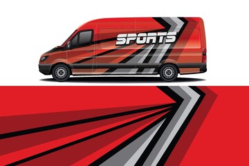 Obraz premium Sports car wrapping decal design 