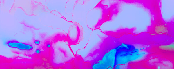 Fototapeta na wymiar Ocean Stylish Artwork. Bright Cotton Design. Pink Luxury Element. Violet Textured Illustration. Blue Hand Drawn Backdrop. Pastel Silk Artwork. Fantasy Canva. Abstract Batik.