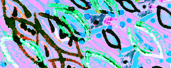Fototapeta premium Colorful Dirty Paper. Red Ink Dirty Pattern. Pink