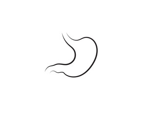 Digestive, organ, stomach icon. Vector illustration, flat design.
