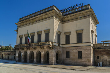 Fototapeta premium Arena Civica (or Arena Gianni Brera) - multi-purpose stadium in Milan, Italy, which was opened in 1807. One of the city’s main examples of neoclassical architecture.