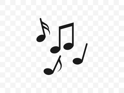 Audio, music note, notes icon. Vector illustration, flat design.