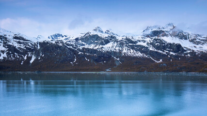 Cruise ship sailing in Glacier Bay National Park, Alaska