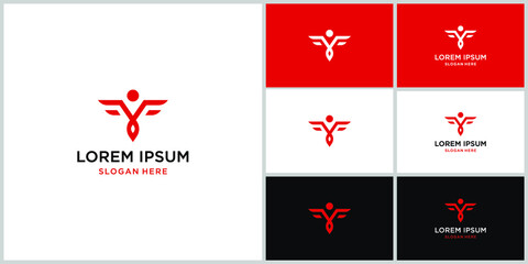 letter F and people logo