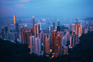 Hong kong from the Victoria peak