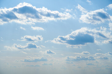 sky and clouds as background during the day, bright and beautiful