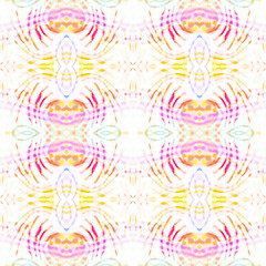 Seamless Watercolor Asian Pattern. 