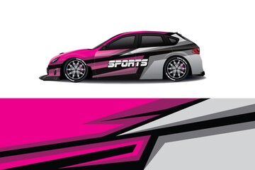 Obraz premium Sports car wrapping decal design