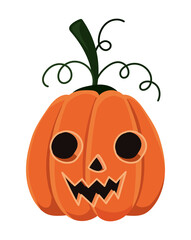 Halloween pumpkin cartoon vector design