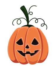 Halloween pumpkin cartoon vector design