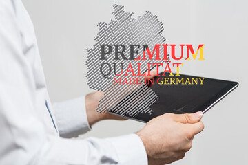 germany map digital outline silhouette