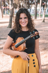mujer violin