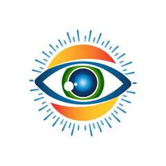 Fototapeta premium Illustration design eye symbol