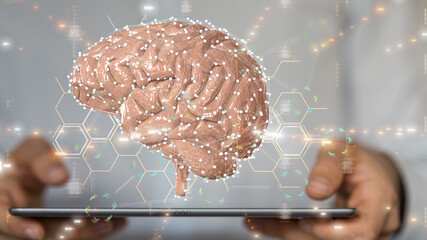 mind AI smart brain artificial system network digital