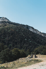 Image of the views of the Artiga de Lin valley, in Uelhs deth Joeu, Vielha, during a sunny summer day