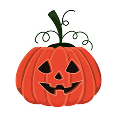 Halloween pumpkin cartoon vector design