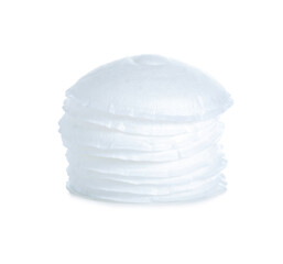 Breast absorbent pads on white background isolation