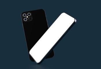 a digital smartphone device mobile phone 3d isolated