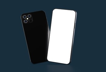 a digital smartphone device mobile phone 3d isolated
